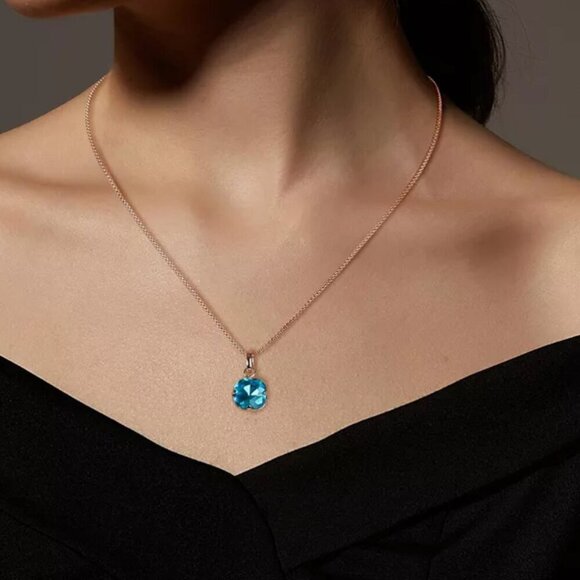 Unwritten Necklace Set Interchangeable Multi Color Glass Mix Match Pendant NIB - Picture 2 of 5